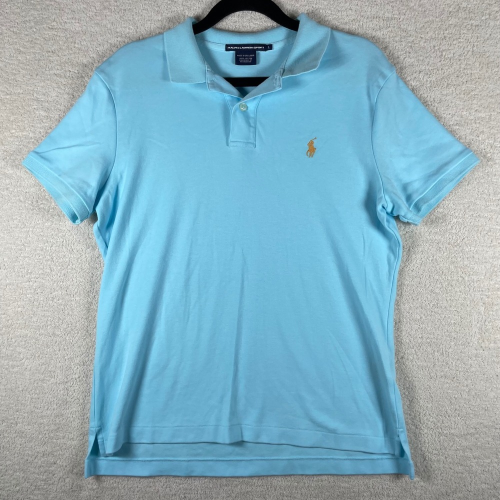 vintage ralph lauren sport pony logo ss polo womens L preppy old money golf